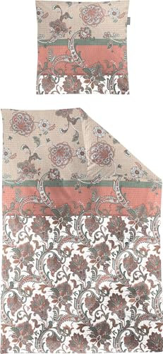 Irisette Bettwäsche Soft-Seersucker Terra Größe 1x 135x200 cm + 1x 80x80 cm