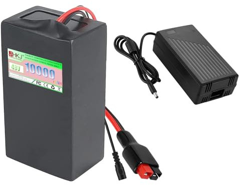 JHKJ Batería de Litio 48V 20Ah Batería de Litio 48V 10Ah 12Ah 15Ah Batería Extraíble Batería de Ion de Litio 48V con Cargador y BMS Motores de 250W - 1000W,48v10ah anderson1
