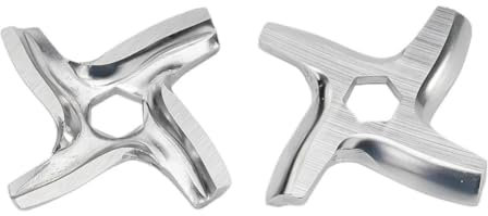 2 piezas de cuchillas for picadora de carne, piezas de utensilios de cocina eléctricos, picadora de carne Moulinex, cuchilla de repuesto de acero inoxidable de 46 mm