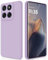 GiiYoon Coque pour Motorola Edge 60 Fusion/Edge 60 Case en Silicone, Etui de Protection Antichoc Etui Housse Silicone Ultra-Mince avec Couche Intérieure en Fibre et Protection pour Caméra, Violet