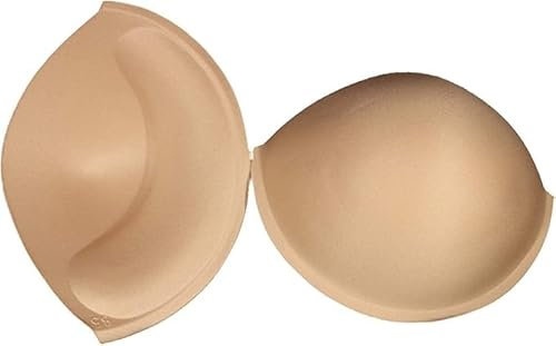 mnj trimmings Plus Sizes Sew-in Push-up Bra Cups, Plus Sizes (UK, Cup & Band, H, Beige)
