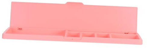 HAPINARY Hard Plastic Keyboard Tray with Storage Organizer Box Wrist Pad Mouse Pad Space Saving Mechanical Keyboard Stand for Optimal Desk Setup Easy to Clean