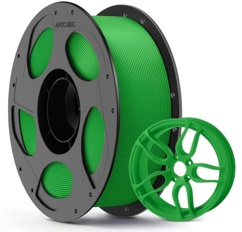 ANYCUBIC PLA Plus Filament 1KG Grün, PLA+ 3D Drucker Filament | Hohe Zähigkeit, Hohe Schlagfestigkeit