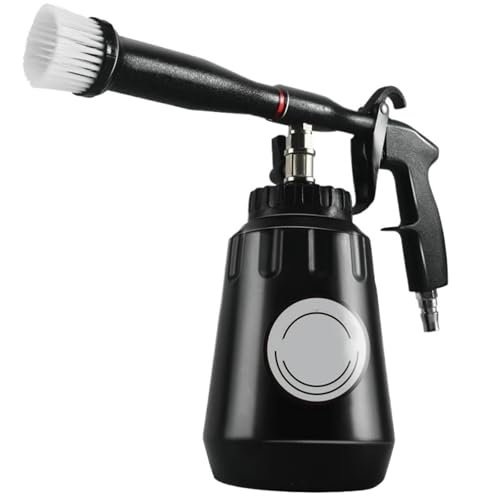 Pistolet de nettoyage professionnel haute pression for voiture, nettoyeur d'intérieur de voiture, pistolet de lavage de détails, buse de pulvérisation de lavage avec essoreuse en métal(US Type)