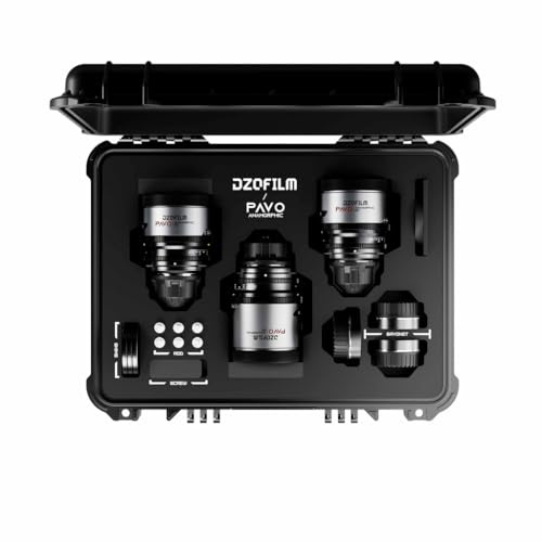DZOFILM Pavo 2X Anamorphot 3-Objektiv-Set (32/55/100mm T2.1/T2.4) für PL/EF-Mount (S35) (DZO-PAB3PLMN)
