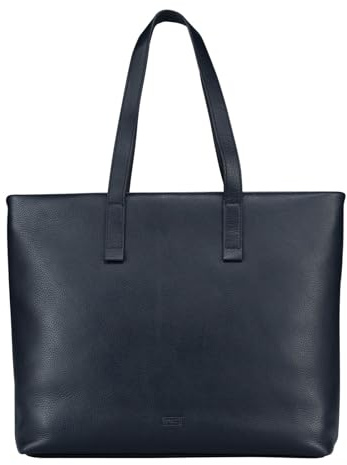 Jost Leder Businesstasche mit Laptopfach Tromsoe Business Shopper Blue dunkelblau
