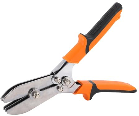 Aramox Herramienta de Engarzado Manual, Alicates de Engarzado de 5 Cuchillas de Chapa Metálica para Conductos de Bajantes de Tuberías de Estufa de Calibre 24-28 HVAC