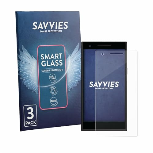 Savvies 3 Stück Panzer Schutz Glas für Philips S396 9H Schutzfolie, Glas-Folie, HD Klar, Blasenfrei, Anti-Fingerabdruck, Stoßfest, Displayschutz