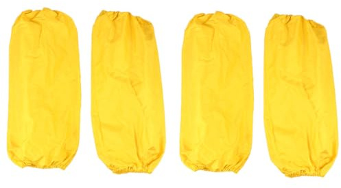 LOORGVEL Manguitos Impermeables de Pvc para Cocina, Funda Protectora de Brazo Resistente al Aceite y Suciedad Diseño Elástico para Limpieza en Cocina, 2 Pares