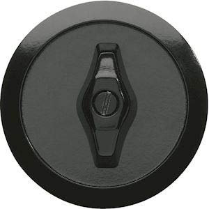 hager 1930 - enjoliveur et manette rotative - noir - hager wmv780n