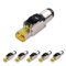 Cable Matters 6-Pack RJ45 Apantallado sin Herramientas Cat 8, Enchufe de Terminación de Campo Cat8, Conector Cat8, Enchufe Cat8