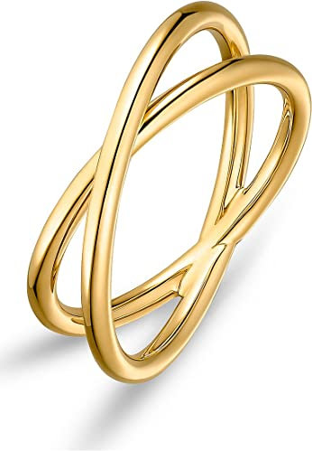 CHRIST Damen-Damenring 375er Gelbgold 58, Gold 32004798