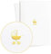Diese-Klappkarten Edle Glückwunschkarte zur Geburt mit Kinderwagen in Goldprägung auf Strukturiertem Papier|Grußkarte Baby Neutral Junge oder Mädchen|Baby Shower, E37