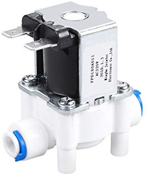 Ocobudbxw ER-NM Fibbia Design Elettrovalvola in Plastica 220V 1/4 Tubo Tubo Di Connessione Rapida Depuratore Acqua Fontana Bere Regolatore Di Pressione