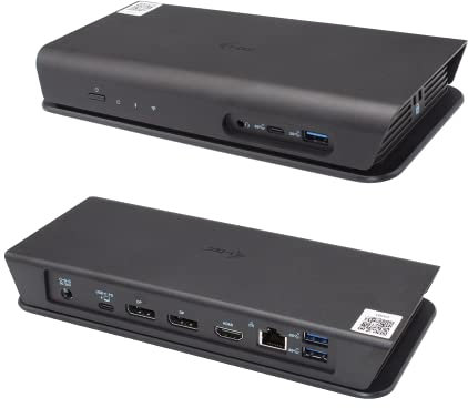 i-tec USB-C Smart Dockingstation mit Stromversorgung - 2X DisplayPort, 1x HDMI, 1x GLAN, 1x USB-C 3.2 Gen2, 3X USB 3.2 Gen2, 1x Audio/Mik, Fernverwaltungsfunktion verfügbar mit spezieller SW