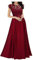 Brautjungfernkleider Lang Damen Cocktailkleid Spitzenkleid Lang Abendkleid Ärmellos Rundhals Maxikleid Faltenkleid mit Blumenmuster Hochzeitskleider Partykleider Kleid