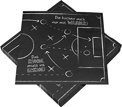 Heku - 20 Servietten *Fußball Party* 3-lagig, 33x33 cm