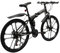 simimasen Mountainbike mit 21 Gang, 26 Zoll MTB Mountainbike Fahrrad Erwachsene Klappfahrrad Aluminiumrahmen Scheibenbremse Schwarz für Damen & Herren