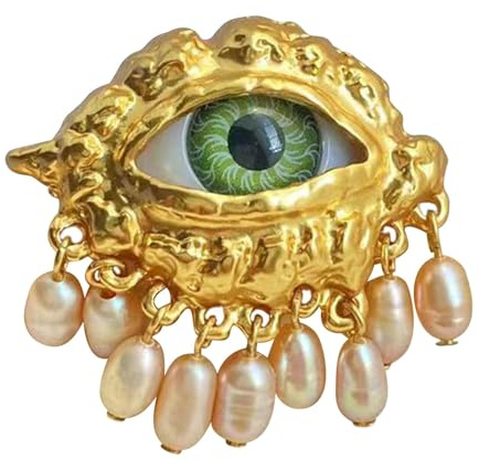 Generisch Augapfel-Quastenring, Damen-Evil-Eye-Ring | Evil Eye Metallring mit Quaste - Modischer Augapfelring für den Innen- und Außenbereich, Fingerschmuck, Zubehör für, Dating, Treffen