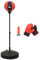 vidaXL Punchingball mit Ständer Handschuhen Pumpe, Boxball für Garaga Keller Fitnessstudio, Boxsack Höhenverstellbar, Standboxsack Boxbirne