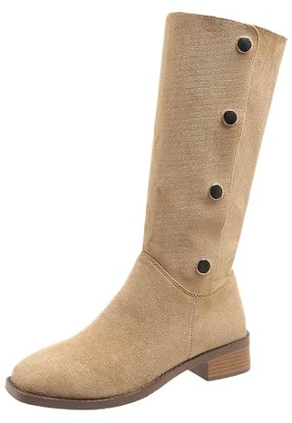 Stivaletti Stringati Donna Stivaletti Donna Texani Stivaletti Invernali Stivaletti Donna Estivi Vera Pelle Stivaletti Bassi Stivali Alti Donna sopra Il Ginocchio Senza Tacco