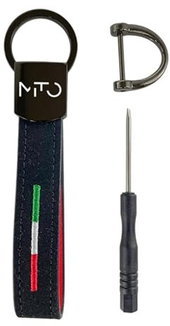DYQCD 1 Stück Schlüsselanhänger für Alfa Romeo Mito, Logo, Auto, Karabiner, Schlüsselanhänger, Autozubehör, Schwarz