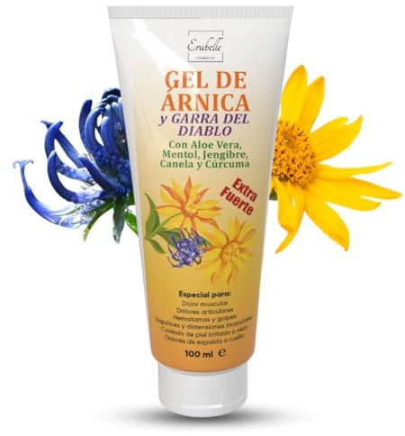 Arnica entzündungshemmende Creme und Teufelskralle (Harpagophyto), leistungsstarkes Muskelmassagegerät für Muskelverspannungen, Rückenschmerzen, Muskelschmerzen und Gelenkschmerzen, topische Anwendung