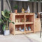 IBUQDDV Vorratsschrank Unterschrank Sideboard Küchenschränke Outdoor-Küchenschrank 106x55x92 cm Massivholz Kiefer für Esszimmer, Wohnzimmer, Küche