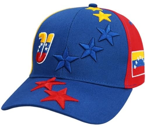 Casiler Gorra De Béisbol con Bordado De Bandera De Venezuela, 7 Estrellas, Estilo Hip Hop, para Hombre Y Mujer.