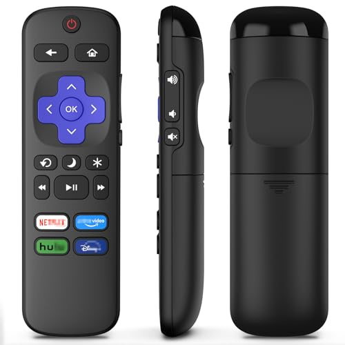Replacement Remote Control for Roku TV, for TCL/Hisense/Onn/Sharp/Philips/Element/Insignia Roku TV (Not for Roku Stick,Box and Players)