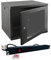 12u 19 450mm Deep Black Wall Mounted Data Cabinet & 1U 6 Way PDU (Power Distribution Unit)