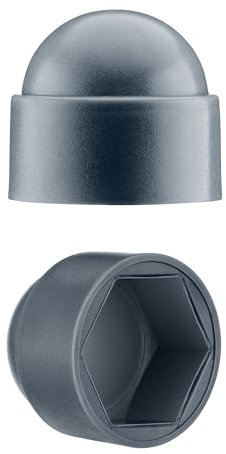EMFA Cache-écrous M6 pour clé de 10 Anthracite 50 pcs. Bouche-trou