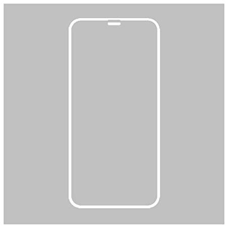 Generica – Protecteur écran Full Glue avec adhésif et collé Complet – iPhone XS Max Blanc Blanc
