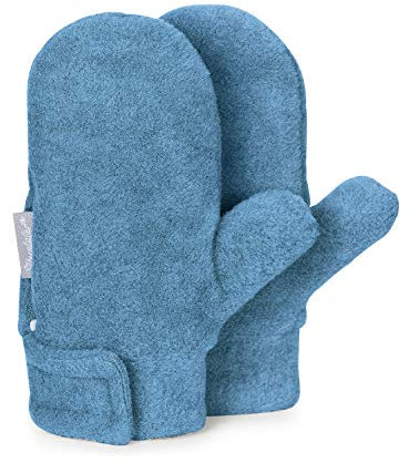 Sterntaler Fleece-Fäustel mit Daumen, Alter: 2-3 Jahre, Größe: 2, Mittelblau