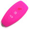 Schlüssel Hülle FD für 3 Tasten Auto Schlüssel Silikon Cover (Neon Pink)