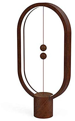 Fayelong Balance smart Balance Warm Eye-Care LED Lampe magnetschalter tischlampe Schlafzimmer kreative hängende Kugel nachtlicht (Brown)