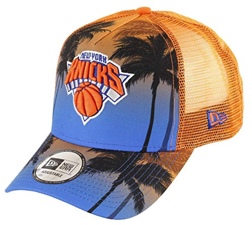 New Era New York Knicks NBA Palm A-Frame Trucker Cap - One-Size