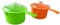 Lot de 2 casseroles avec couvercle pour micro-ondes 800 ml chacun