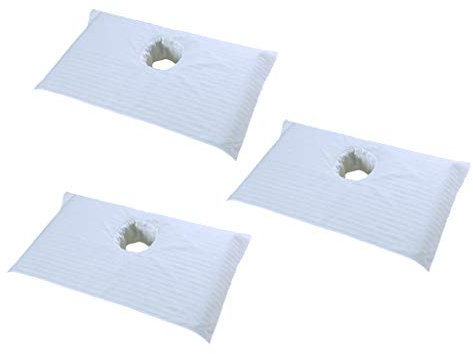 SDENSHI 3pcs Drap Housse de Protection en Éponge pour Table de Massage - Blanc