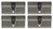 4x Profilzylinder 60mm 30/30 20x Schlüssel Tür Zylinder Schloss gleichschließend