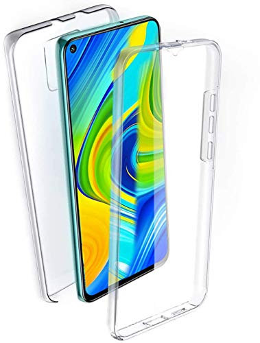 AURSTORE Coque pour Xiaomi Redmi Note 9 Protection intégrale Avant + Arrière en Rigide, Housse Etui Pochette Tactile Protection 360 degré - Antichoc