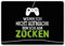 trendaffe Wenn ich nicht aufmache Bin ich am zocken Fußmatte randlos mit Controller Motiv