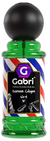 Gabri No4 After Shave Barber Cologne 250ml - 70° Eau de Cologne für Herren, Friseur Köln, Entspannend, Beruhigend, Wohltuend, Erfrischend