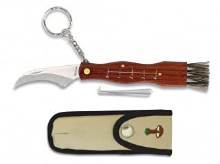 ALBAINOX - 10505. Navaja Setera. Acero. Mango de madera. Hoja 7,4 cm. Funda de nylon. Incluye cepillo y pinza Herramienta para Caza, Pesca, Camping, Outdoor, Supervivencia y Bushcraft