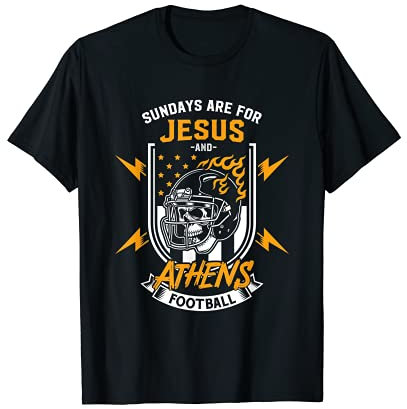 Sonntage sind für Jesus und Athens Football Georgia Sports GA T-Shirt