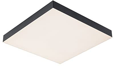 Paulmann 79907 LED Panel Velora Rainbow eckig incl. 1x13,2 W dimmbar dynamicRGBW Farbsteuerung Schwarz Metall Deckenleuchte 3000 K