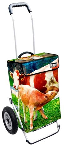 James® Einkaufswagen Design Mukuli, moderner Einkaufstrolley, bunter Lifestyle Trolly, Rollkoffer für Shopping, bis 50kg Tragkraft, Grosse Räder, Made in Österreich!