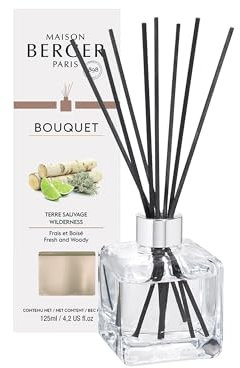 MAISON BERGER - Bouquet Cube con Bastoncini - Terre Sauvage 125ml