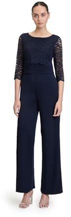 Vera Mont Damen Jumpsuit mit Spitze Night Sky,32