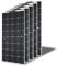 500W Flexible 12V Panel Solar (5 x 100W) exteriores Monocristalino Solar panel Cargador con cable de carga para baterías de 12V de automóviles, vehículos recreativos y barcos